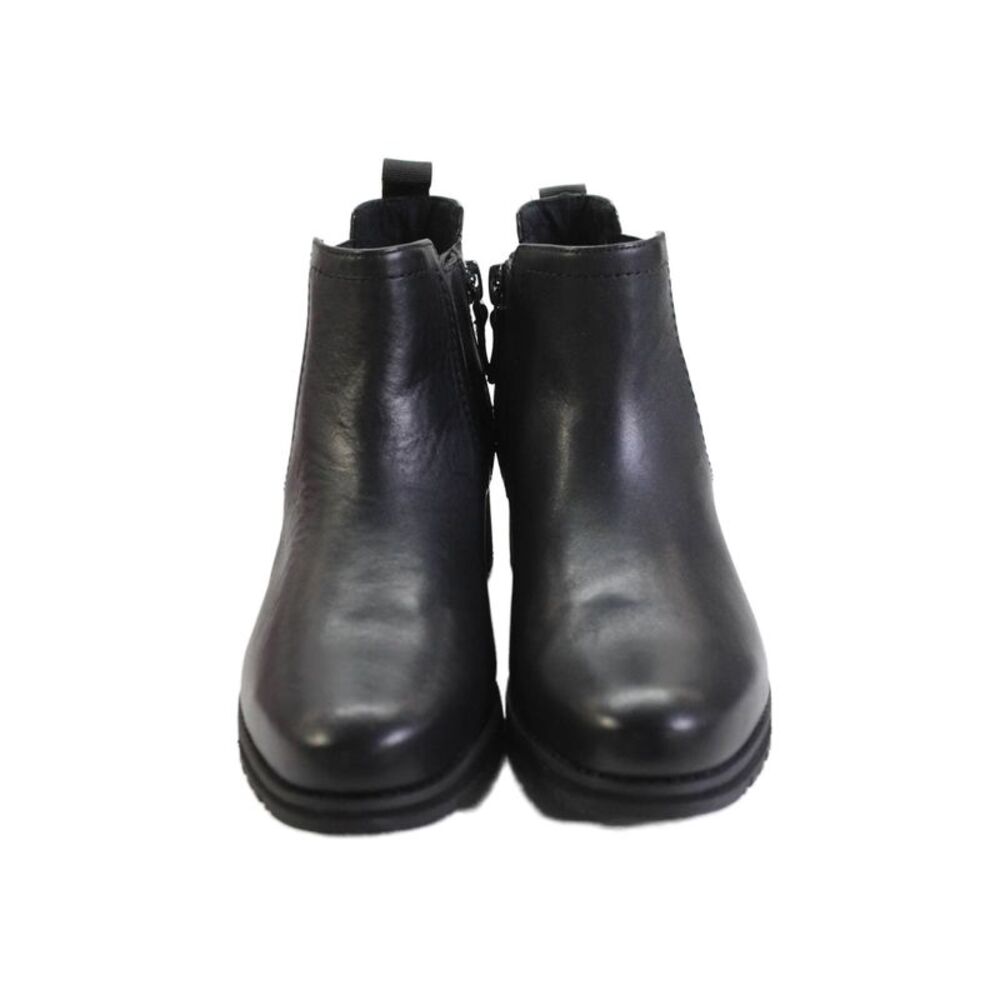 Munro Womens Leather Stretch Inset Darcy Ankle Boots Black Size 10 Medium - Picture 2 of 5